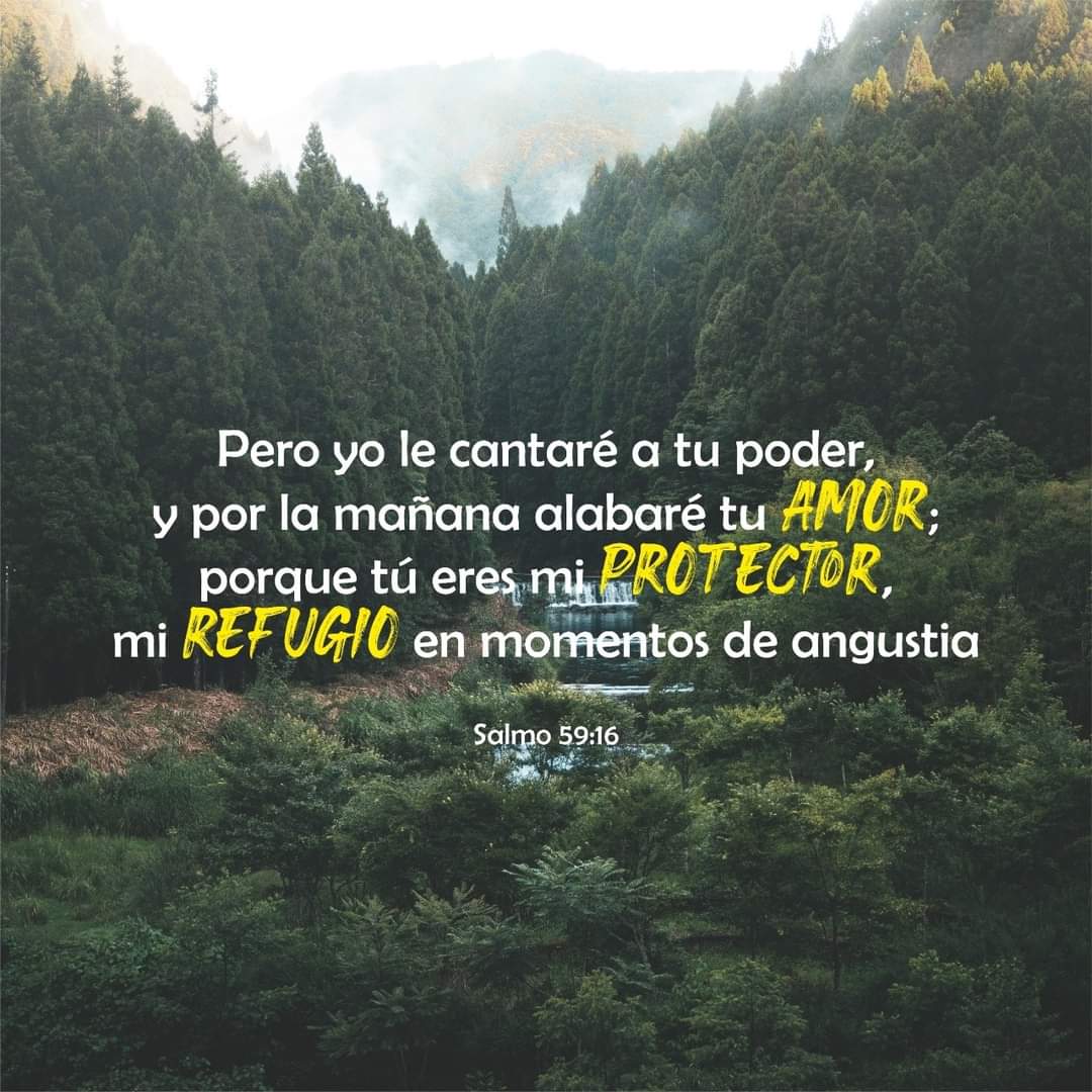 RadioVidaHN's tweet photo. Pero yo le cantaré a tu poder,
y por la mañana alabaré tu amor;
porque tú eres mi protector,
mi refugio en momentos de angustia.Salmo 59:16📖 

#versiculodevida 
#vidafm #conactitudpositiva 

106.5///94.7 📻 https://t.co/aBBGTPTLoQ