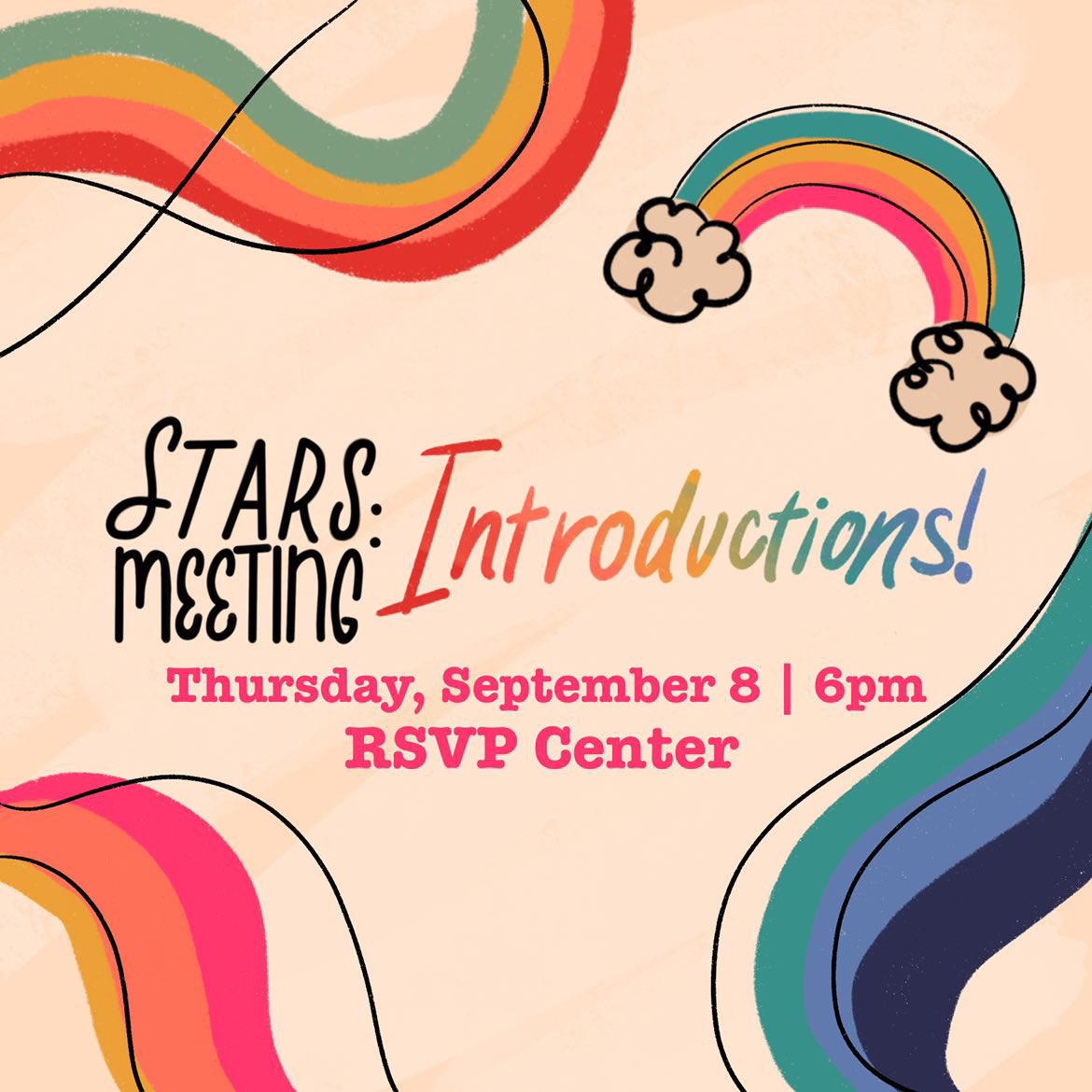 Our first meeting of this semester is tomorrow! Come get introduced to STARS and all of our new members!