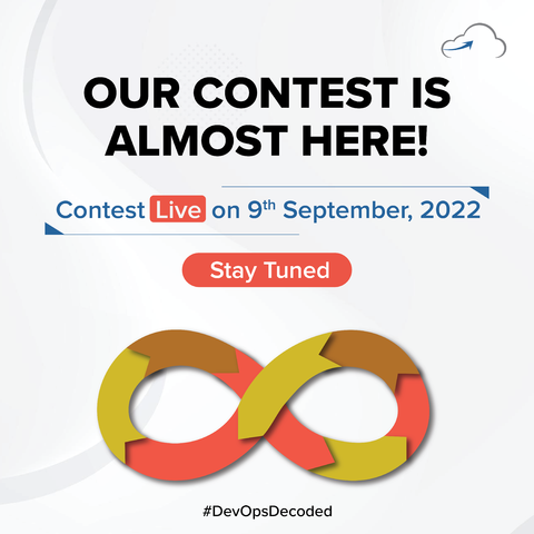 cloudthat's tweet photo. Our DevOps contest will be live on 9 September, 2022. Will you be our next winner? Stay Tuned.
#DevOpsDecoded #DevOps #cloudcomputing #contests #ContestAlert #contestgiveaway #contestindiaalert #contestindia #participate #ParticipateAndWin #contestwin #ContestLive https://t.co/nPudpY0IAg