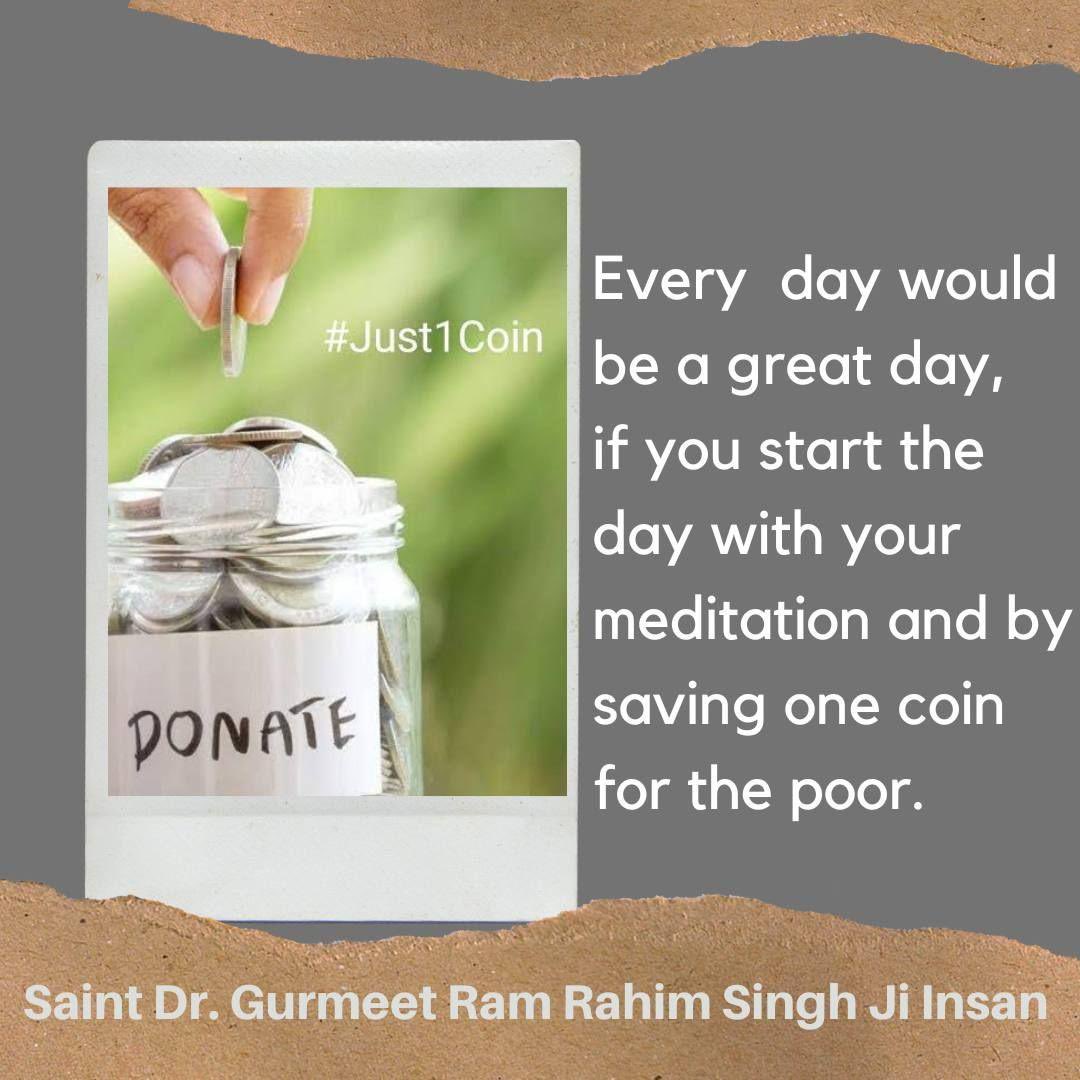 VBInsan1's tweet image. #ServeHumanity is a right of every person. #SaintDrMSG always says that everyone should collect #1CoinForHumanity in every month. By saving coins #DeraSachaSauda followers #HelpNeedy ones. 
#ServingUnceasingly
@DSSNewsUpdates