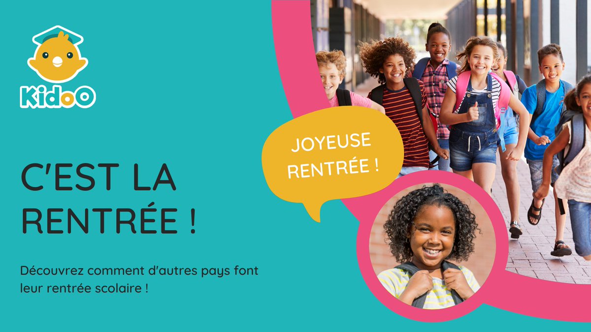 Kidoo_Apps's tweet photo. 🌟 Ҫa y est, la date de la rentrée a été barrée de vos calendriers. Le mois de septembre s’installe doucement dans votre salle de classe...☺️
Découvrez comment d'autres pays font leur rentrée dans notre dernier article 👇
https://t.co/inkdHlEhEB
#rentrée #BTS #éducation #école https://t.co/k7PCu87wUx