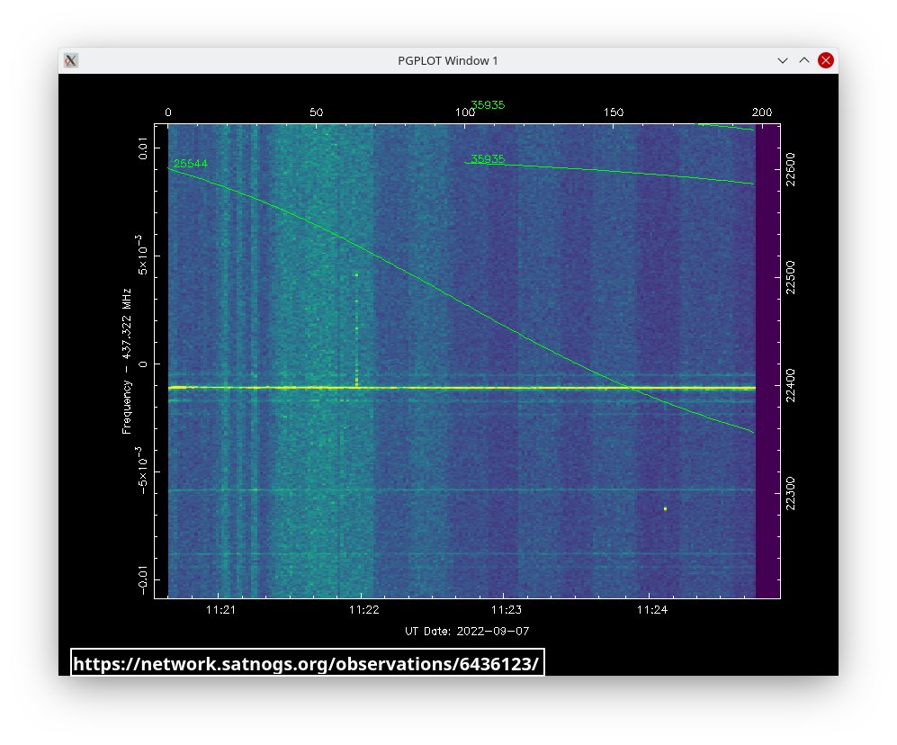 satcolintel5's tweet photo. @scott23192 Looks like it is JagSat-1 .here's a STRF plot from my station for same pass, signal just at 11:21:59 utc. Same signal in 5 observations at my station in last 18 hours, no decodes though. Beacon every 2 minutes, fairly sure that's a faint 2nd signal at the 1124utc mark in my plot https://t.co/d2h3w6vSMn