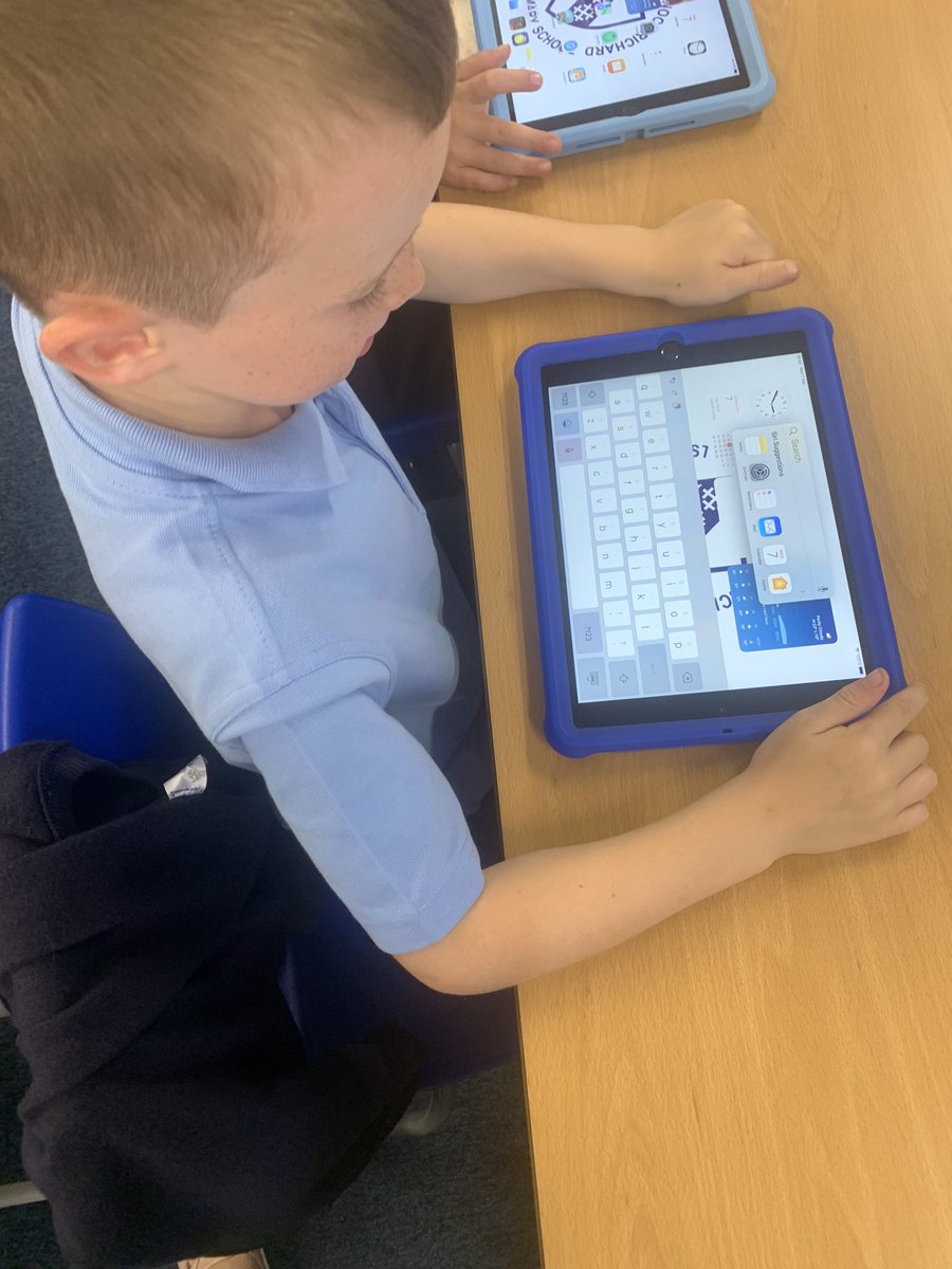 CCCRPrimary's tweet photo. Year 2 have had their first computing lesson of the year. They’ve been getting to know the iPads better- finding the keyboard, control centre, volume and brightness and other functions we may need when using them #cccry2 #cccrcomputing https://t.co/5F9klQjCyY