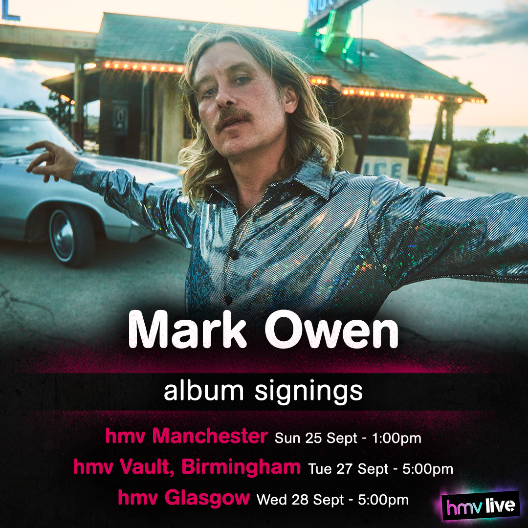 hmvtweets's tweet image. ALBUM SIGNINGS!

We're thrilled to announce 3 very special album signings with @OfficialMarkO to celebrate the release of his brand new album! Join us in the 𝐋𝐚𝐧𝐝 𝐎𝐟 𝐃𝐫𝐞𝐚𝐦𝐬...

details: ow.ly/kOiy50KAZG6
#hmvLive