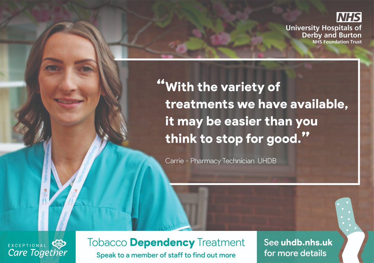 Introducing our Tobacco Dependency Treatment campaign.

If you’re admitted to any of our hospitals, and want to give up smoking – we have launched a new initiative to treat your addiction and help you quit. It could be easier than you think!

Learn more: bit.ly/3ClFp0Z