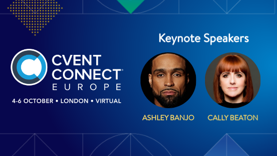 We're thrilled to announce our #CventCONNECTEurope keynote lineup! 🤩 <a href="/AshleyBanjo/">Ashley Banjo</a> and <a href="/callybeaton/">Cally Beaton ON TOUR NOW</a> will take over the main stage on 5th &amp; 6th October - will you be there? bit.ly/3TTexhk #EventProfs #HybridEvents