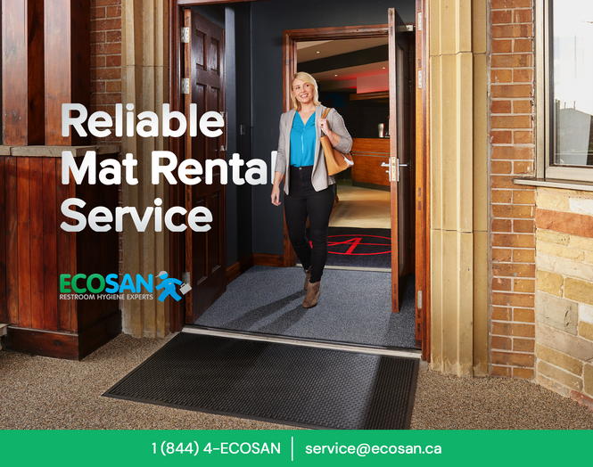 Reap the benefits when you enroll in reliable mat service from ECOSAN! Contact us today to learn more. ecosan.ca/mat-and-mop-se…