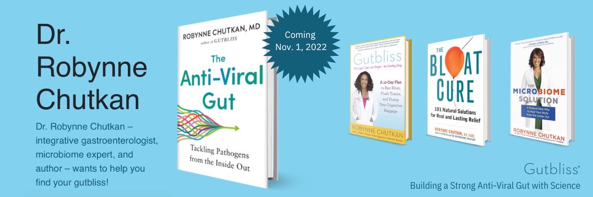 DrChutkan's tweet photo. My new book “The Anti-Viral Gut” hits shelves 11/1/22! Join me at 2pm EST for an live Q&amp;A on IG https://t.co/q6R4vNpxFs