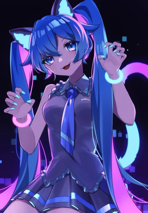 猫ミク #初音ミク 