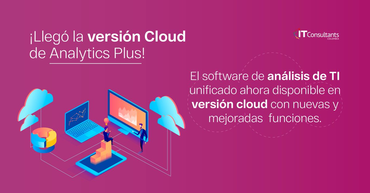 ITConsultantsCo's tweet photo. ☁️Además de la implementación local o en la nube privada, ahora los usuarios también pueden implementar #AnalyticsPlus en plataformas de nube pública como AWS, Azure y Google Cloud.📊
Conoce más https://t.co/J7COAPlSYQ 

Contáctanos 
📱https://t.co/cSVGgn7DbO https://t.co/8P1lu0y41e