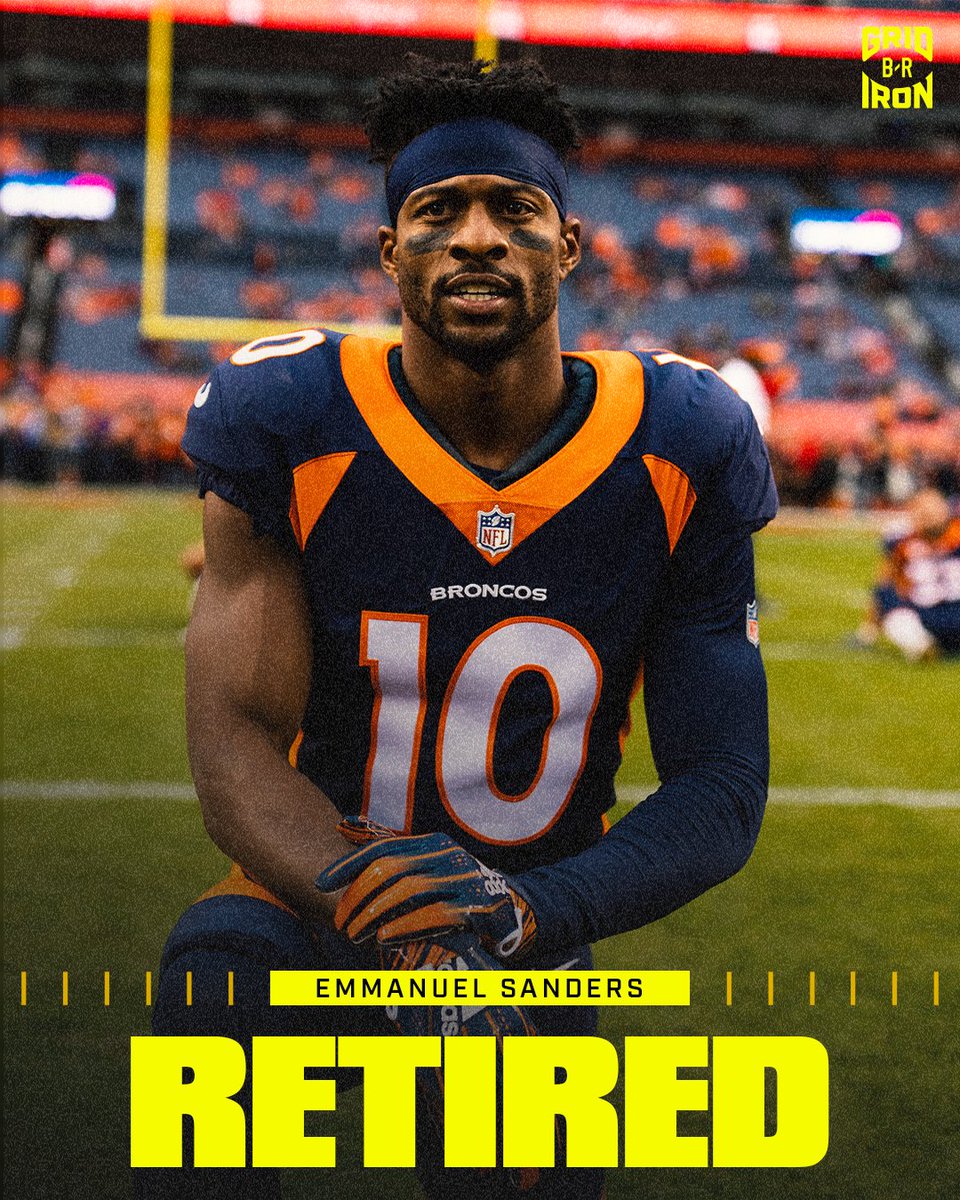 After 12 seasons in the NFL, Emmanuel Sanders has announced his retirement 🧡