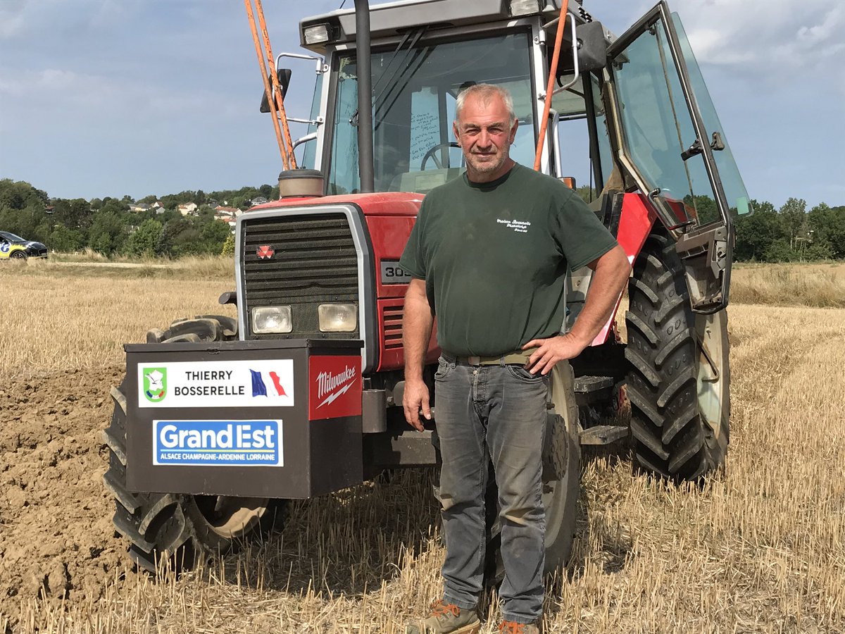 Le sedanais Thierry Bosserelle représentera la <a href="/regiongrandest/">Région Grand Est</a> et la France 🇫🇷 au championnat du monde de labour en Irlande les 21 et 22 septembre ! On en parle demain sur la radio des Ardennes <a href="/RADIO8ARDENNES/">RADIO8</a> <a href="/candideblomme/">Candide Blomme</a> <a href="/colloc08/">Nelly GAROT 💉💉💉</a> <a href="/A_ClaudeReitz/">Alexis Claude-Reitz 🎙</a> <a href="/tophe_foch/">tophe foch</a> <a href="/ChambreAgri08/">Chambre d'Agriculture des Ardennes</a>