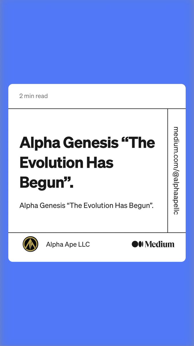 Alpha Ape LLC tweet media