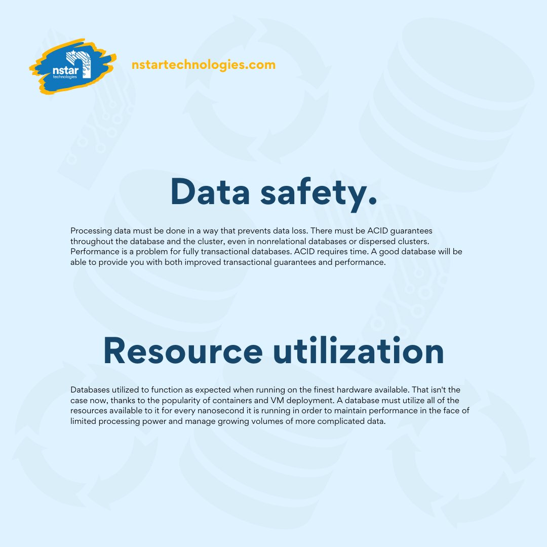 nstartech_usa's tweet photo. Let's take a look at the common challenges of databases 🤔

#database #databaseadministration #dbatraining #databasechallenges #learndba #databaseadministrator #datasecurity #datasafety #data #databasesecurity https://t.co/KhhWpVxgLE