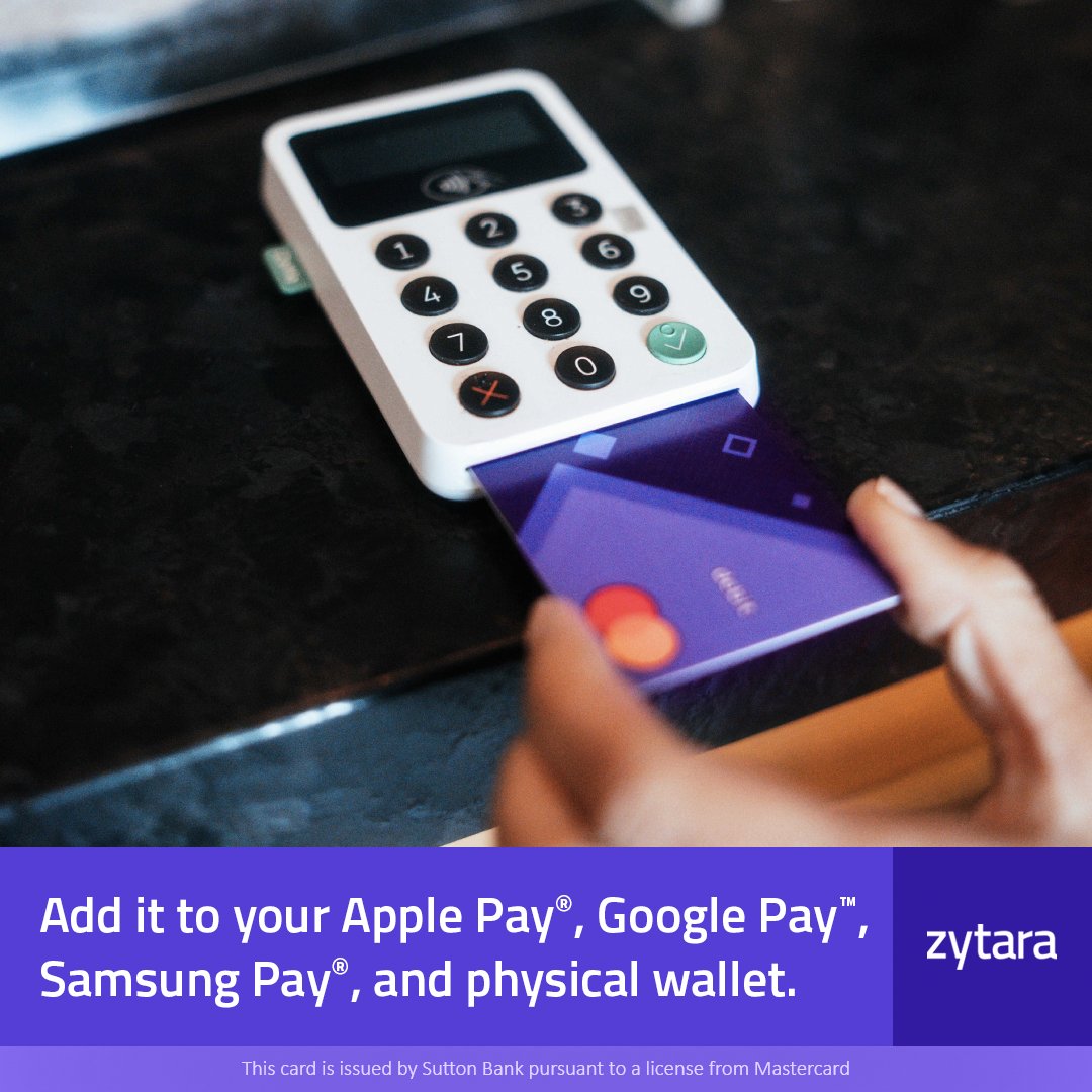 Add it to your Apple Pay, Google Pay, Samsung Pay, and physical wallet. ⚡️#zytara #banking zytara.com/app