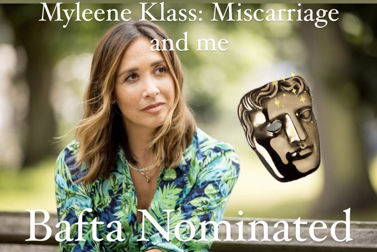 My documentary Myleene Klass: Miscarriage and me has been nominated for a Bafta. 🥹 Something that has caused so much pain is finally bringing peace and importantly change for many. Thank you for your support. @BAFTACymru @wchannel @hall_mirrors @SeverineBerman @simonjonespr