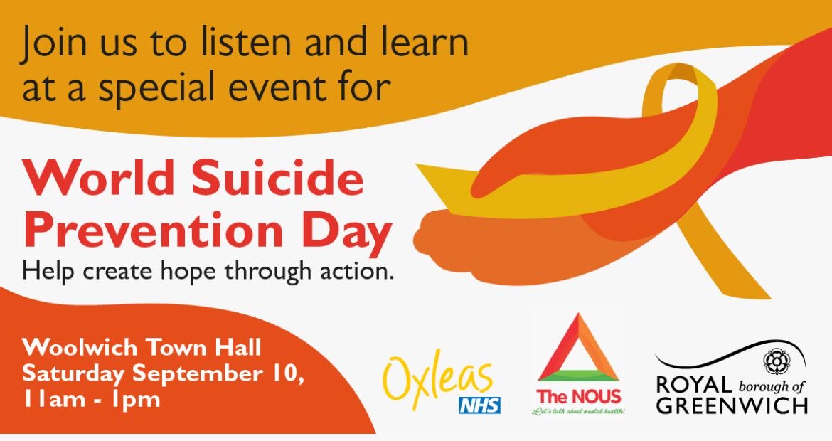 NousOrg's tweet photo. #worldsuicidepreventionday 

Why is the conversation about suicide seen as dark?
Why do we avoid this conversation?
Is the #costoflivingcrisis having an impact on people’s mental wellbeing?
Join us this Saturday ⁦@NousOrg⁩ ⁦@OxleasNHS⁩ and ⁦@Royal_Greenwich⁩ https://t.co/rTBzdLVsLS