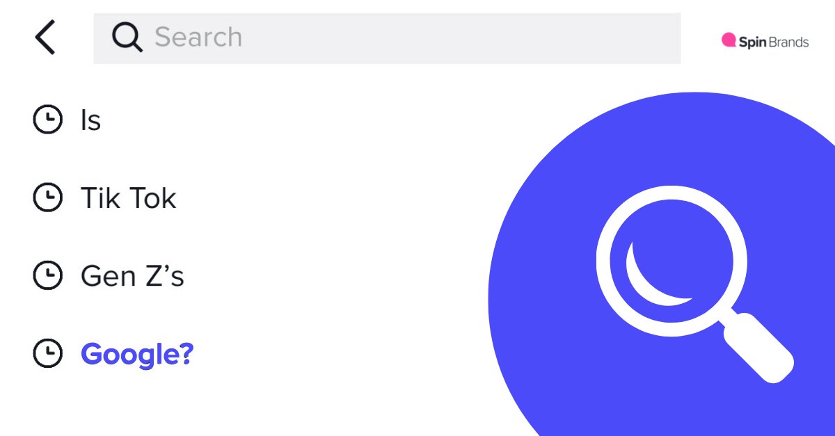 spin_brands's tweet photo. 40% of Gen Z users choose TikTok over Google as their primary search engine! ..... So the real question is Google who ๐ ?
https://t.co/6qHpBMSd2Q
#Spinbrands https://t.co/CZ9dhGsBLf