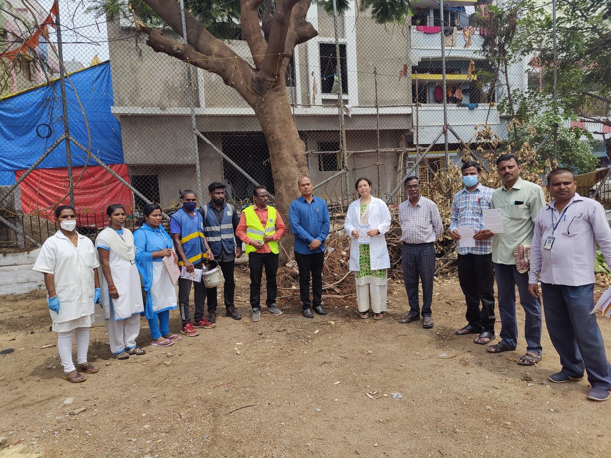 SCharminarzone's tweet photo. DENGUE Feaver survay along with Medical Health staff at Madhura Nagar https://t.co/7pnOpDnfRL