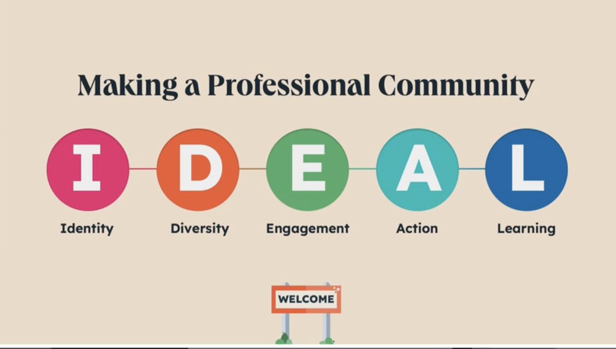 JenBergren's tweet photo. In between dad jokes, @dharmesh shared this helpful framework for building #community during the @HubSpot  #INBOUND22 Spotlight. https://t.co/xeJ7A80HBP