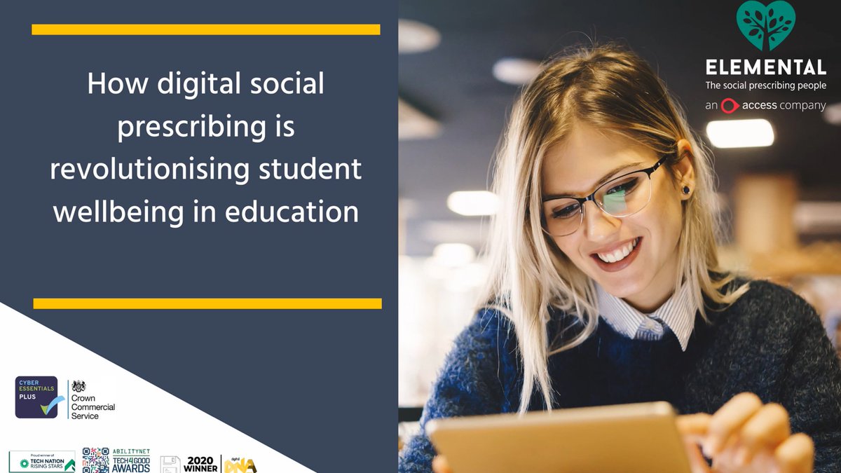 New school year, no better time to be using <a href="/Its_Elemental/">The Elemental</a> #socialprescribing software in #universities &amp; #colleges it can #connect students to non-clinical services within &amp; beyond the institutions to #support a range of issues that impact #studenthealth #getintouchtofindoutmore