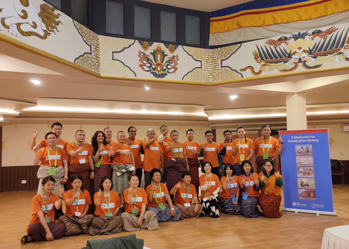 IAPOvoice's tweet photo. @WHOSEARO ready to mark #WorldPatientSafetyDay in great pomp and ceremony as @IAPOvoice meets up with #patients #patientorganisations at #RC75 in #Bhutan. We are #patientsafety #Desuups champions @DechenwangmoM https://t.co/3JTYXjKkYB