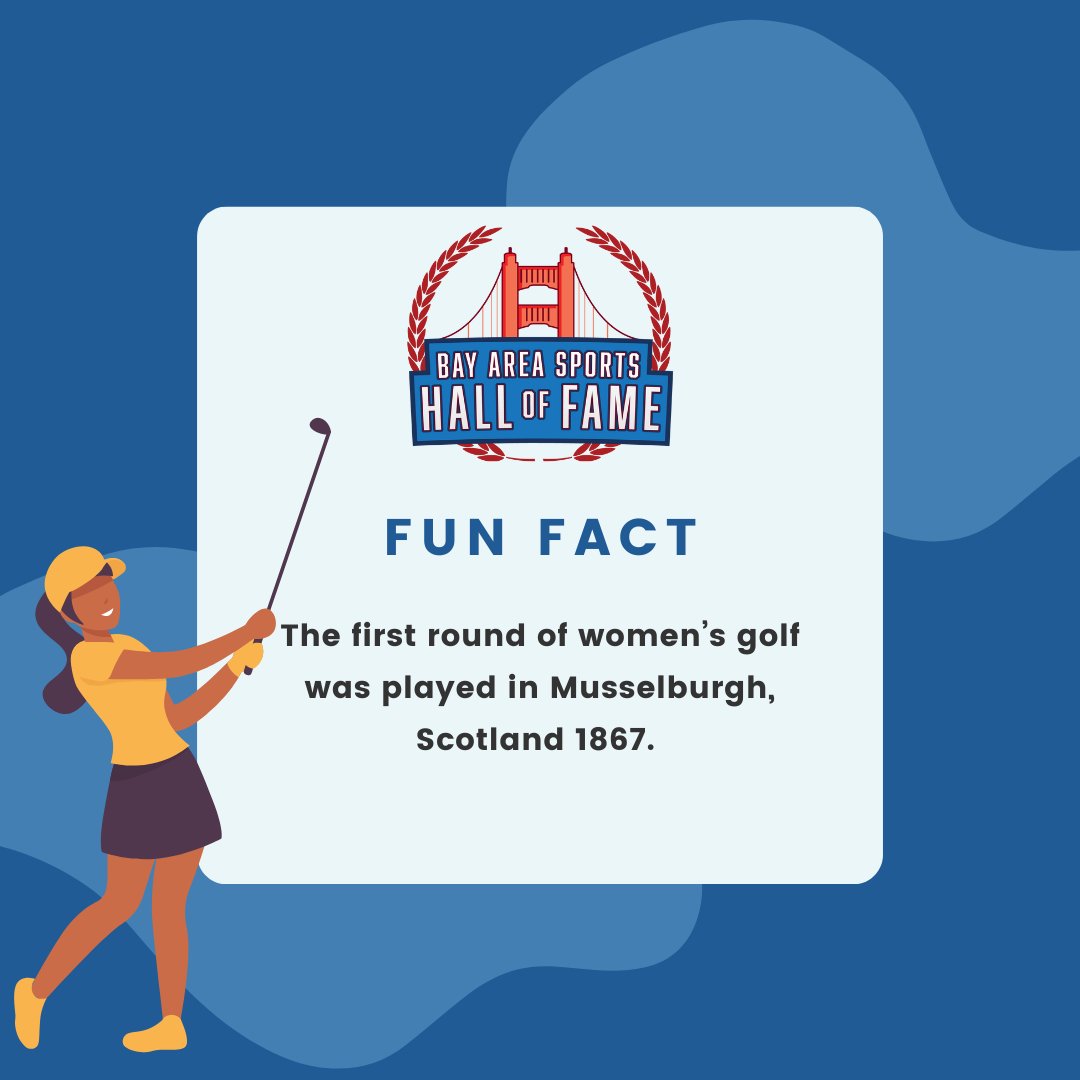 BayAreaSportHOF's tweet photo. We’ve come a long way when it comes to sports and hope it will always be much brighter for the next generation of women. ✨🏌♀️ #bashof #golf #womensgolf #funfacts https://t.co/eIvlPltkRR