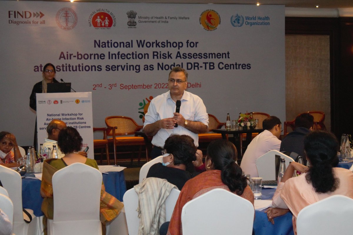 FINDdx's tweet photo. The workshop brought together key stakeholders including doctors, microbiologists, engineers, assessors from @NABL_QCI and @NABH_QCI and oriented them on methodology of conducting air-borne infection risk assessments. 🧵2/3 https://t.co/eB8gmGOIgh