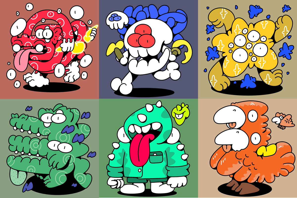 GN community! So I did it 6 monsters so far, which one is your favorite monster?

#NFTartwork