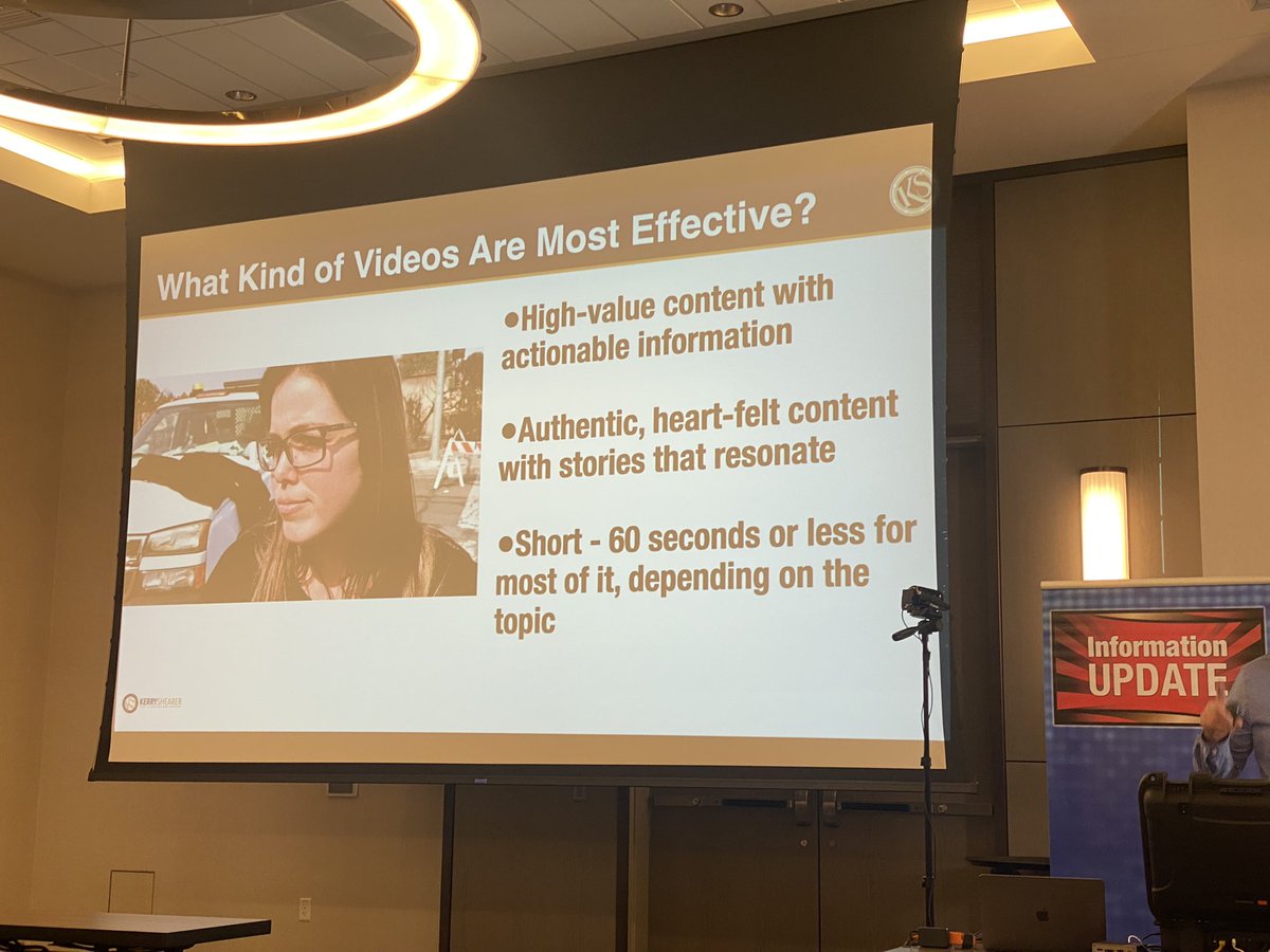 janeDubb5's tweet photo. Great session about video! Short videos are best. #3cmaannual #3cma https://t.co/OtR1YzQvL3