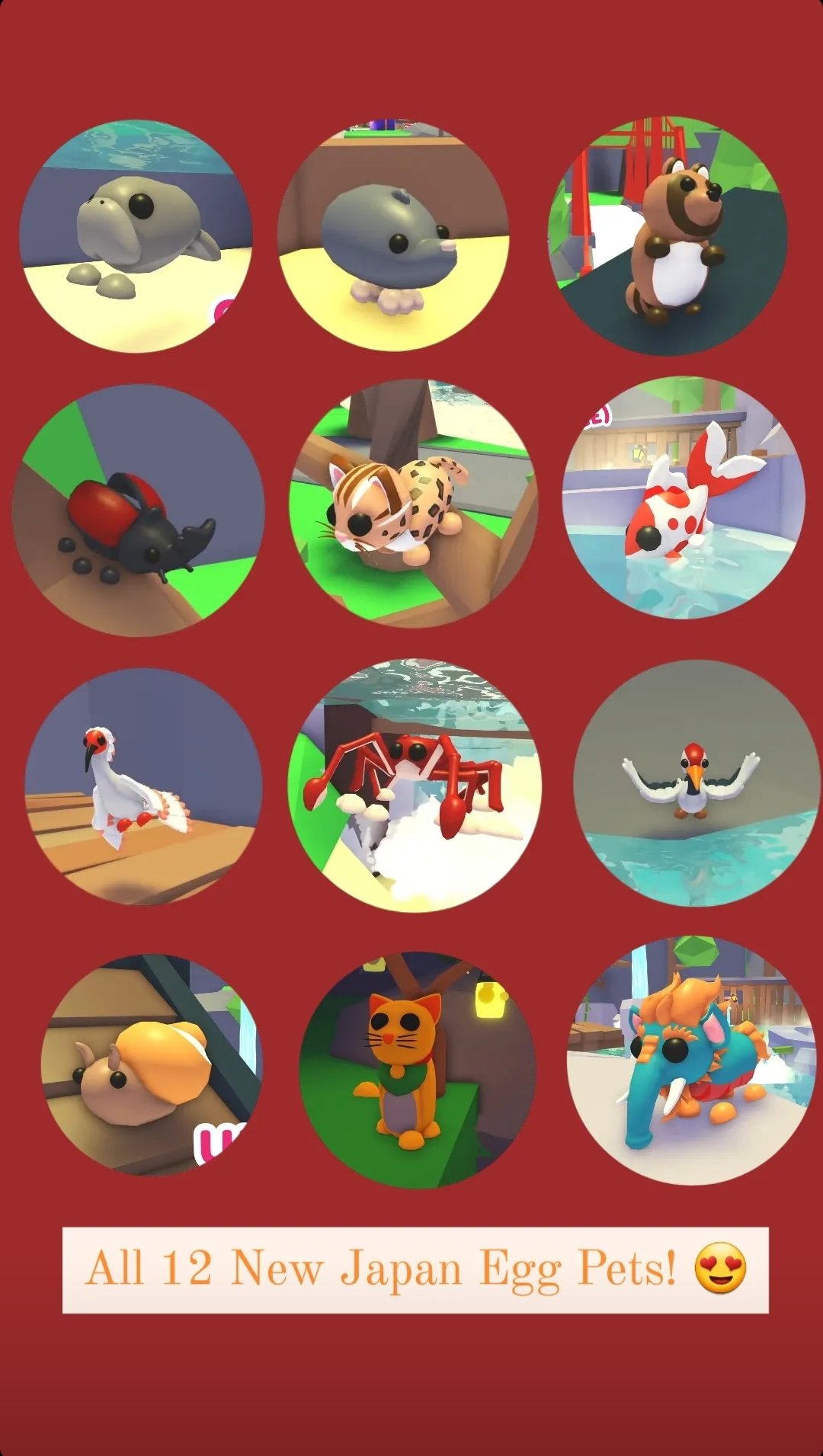 Alaska And The Crew on Twitter "All 12 New Japan Egg Pets Coming To