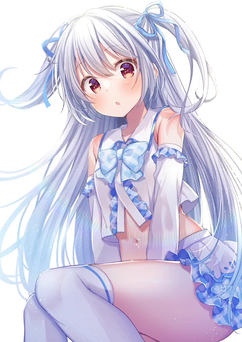 銀髪ハーフツインテはかわいいリクエストありがとうございました#Skeb #Commission 