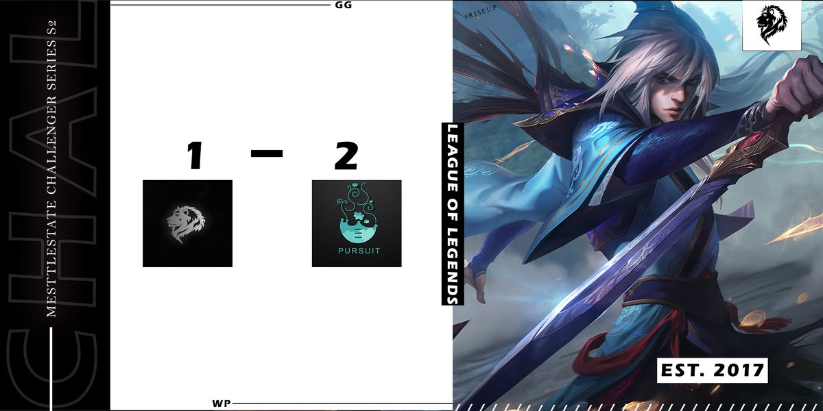 We unfortunately suffered Defeat to Element of Pursuit on the <a href="/Mettlestate/">Mettlestate</a> #LeagueOfLegends open League!! 👏

GG WP !! to our squad you guys played amazing, we'll get um next time!👏👏

#RiseUp , #NeverStopGaming , #eSports