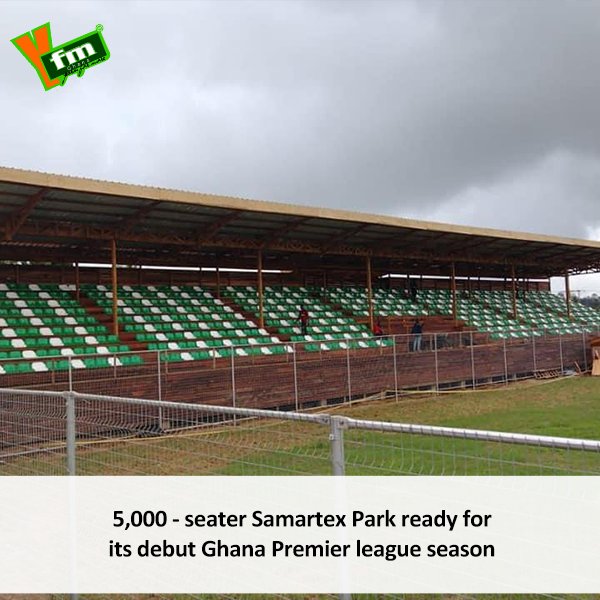 y1025fm's tweet photo. FC Samartex venue-ready for the coming @GhanaPremier  season

#SportsMinute #GPL2022 https://t.co/oSdxKEqmBp