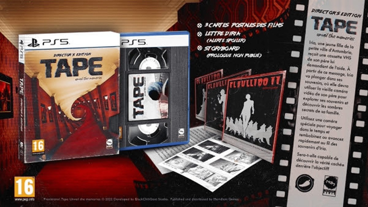 xSpiritGamerx's tweet photo. Intitulée TAPE: Unveil The Memories – Director’s Edition, cette édition spéciale a été conçue, produite et sera distribuée en Europe par Meridiem Games.
#BlackChiliGoat #MeridiemGames #MicroidsDistributionFrance #TAPEUnveiltheMemories
https://t.co/BI1nvsQe4H https://t.co/B5gpyDc1fI