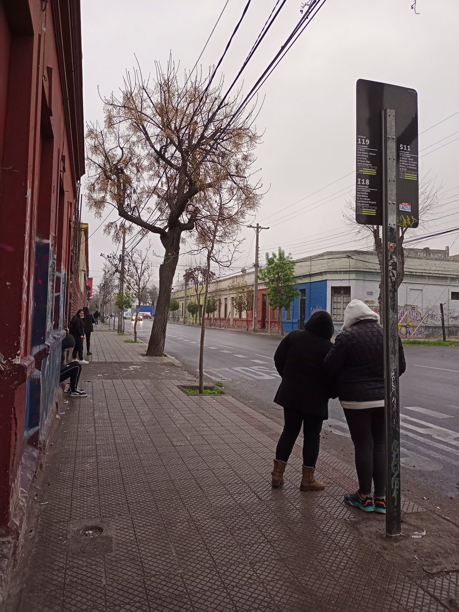 psalcedoconcha's tweet photo. Estando a solo metros de un colegio, no existe un paradero que te proteja de la lluvia @MTTChile  @Muni_Stgo https://t.co/UVkZs4YqzX