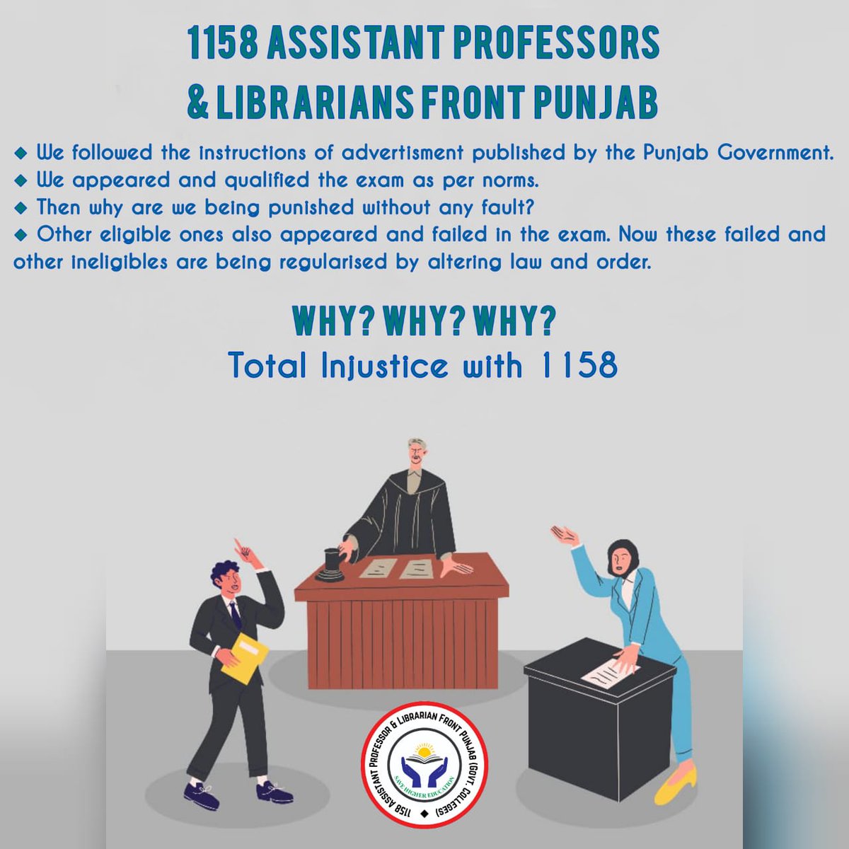 AnuragKalotra's tweet photo. Actions speak louder than words. Be honest to ur promises made before coming to power. Save  #1158AssistantProfessorsAndLibrarians recruitment. Save higher education Save youth of Punjab
#NEETUG2022
#NEETresult2022 
#NEETUG2022ExtraAttempt 
#TeachersDay 
#quote 
#quotestoliveby https://t.co/WCrPfZjbeG