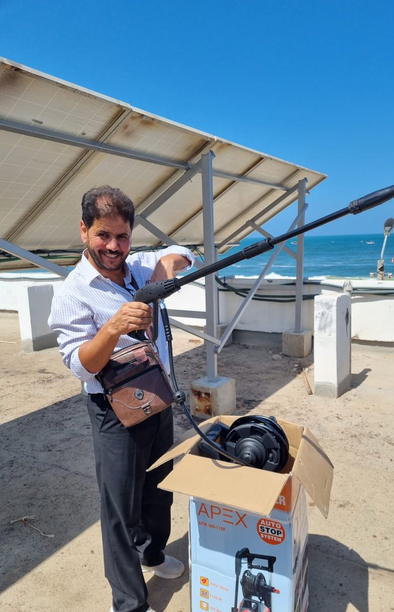 PLinPalestine's tweet photo. Today we visited the #GazaStrip, where, together with #PMNA (Pal. Marine Nav. Association) we run a project to improve the life of fishermen. We also support them in renovation of the solar panel system in #KhanYunis port. @polskapomoc @MofaPPD @pmofa https://t.co/WM8ps7tJ1m