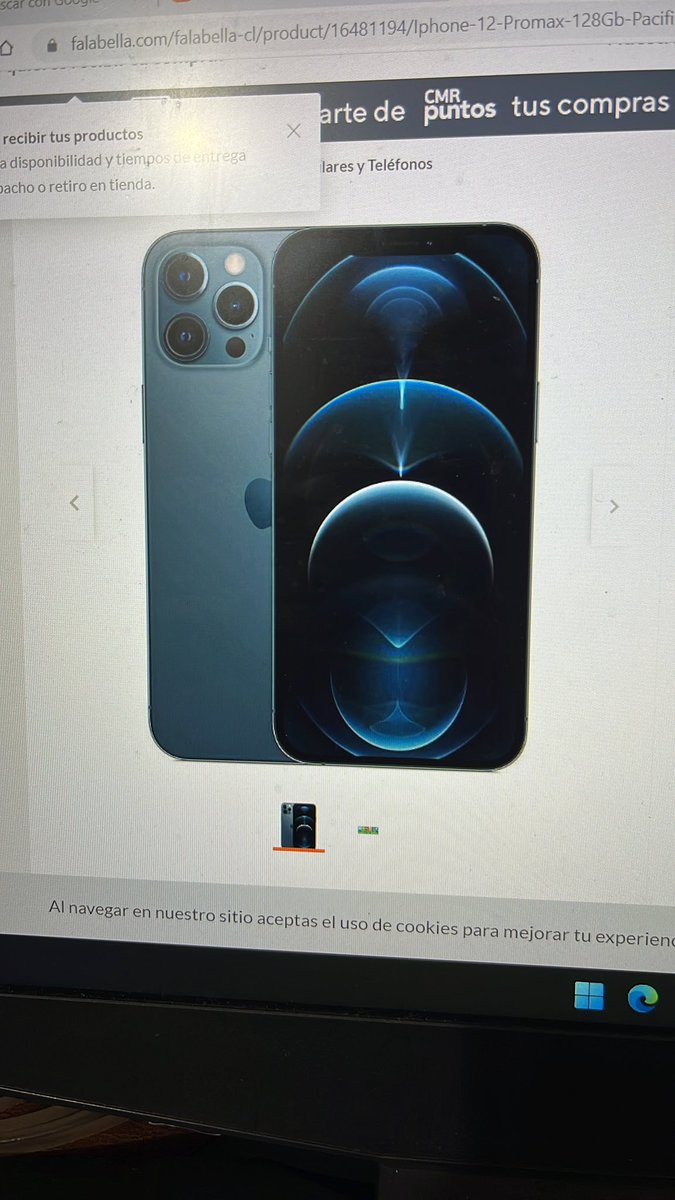 CanessaPonce's tweet photo. @FalabellaAyuda @CMRayudaCL  hice una compra por Falabella el día 05 de septiembre por un iPhone 12 Pro Max , al hacer la compra en la imagen aparecía que era un iPhone nuevo , luego de hacer la compra mágicamente la imagen se cambió a reacondicionado , dije filó hago la devoluci https://t.co/ahjulZO4hG