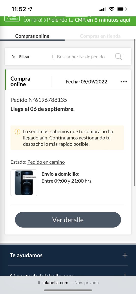 CanessaPonce's tweet photo. ón , se supone que llegaba ayer el móvil y aun no tengo respuesta de ningún ejecutivo y ningún tipo de solución , lo único que quiero es cancelar y hacer la devolución , es probablemente que el teléfono ni haya salido de inventario , @FalabellaAyuda  favor necesito una solución https://t.co/35dlOgWYWe