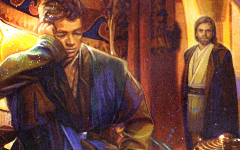 AllThingsJedi's tweet photo. Not only does Tommy Lee Edwards draw an incredible Obi-Wan, but he absolutely nailed the mix between Jake Lloyd and Hayden Christensen's faces for that second Anakin piece! https://t.co/v8Pb51Esu8