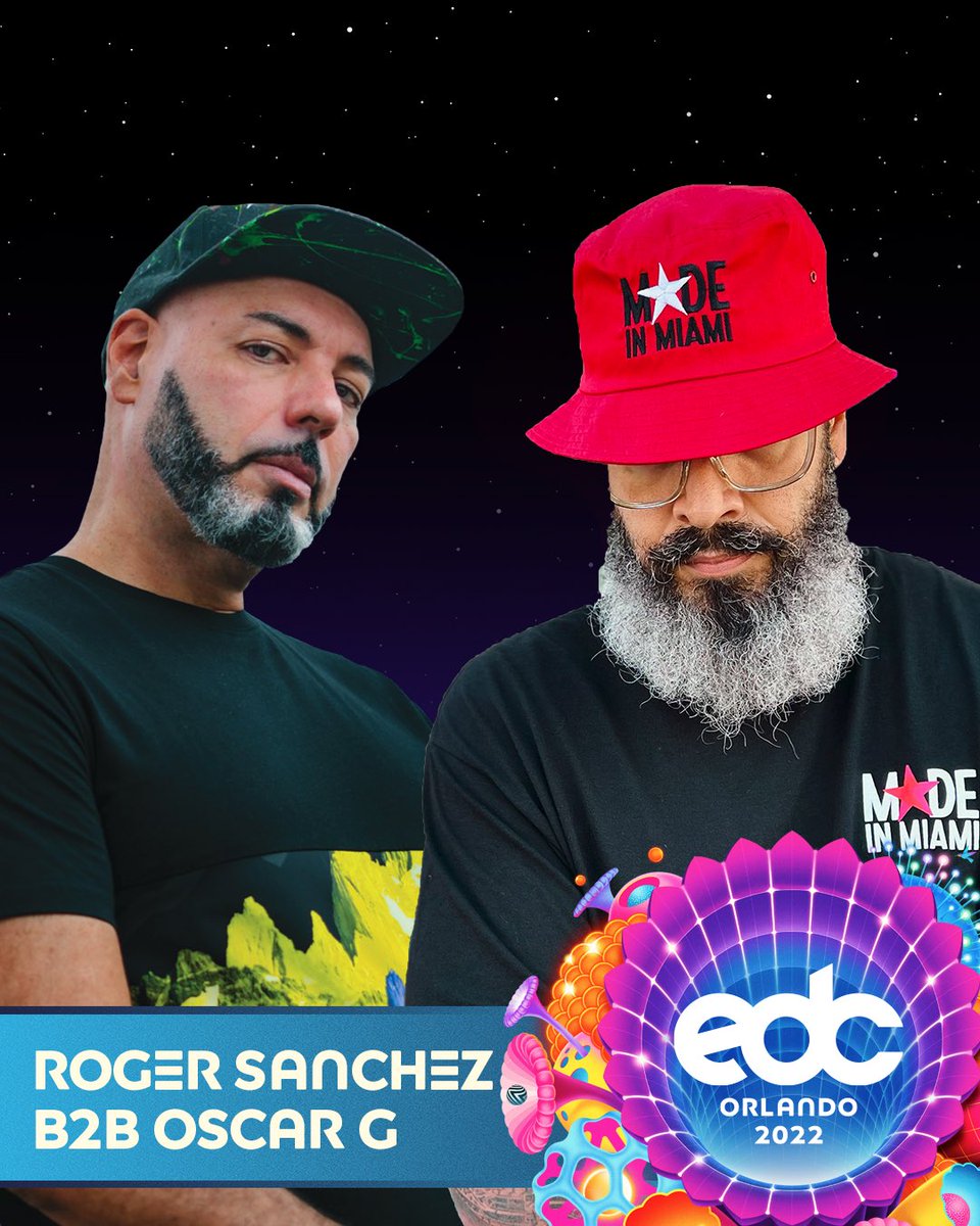 djrogersanchez's tweet photo. Catch me and my bro @djoscarg305 going B2B bringing the 🔥 to @EDC_Orlando on Sunday 13th November!
Tickets here - https://t.co/9lJBMNV9JZ
#RogerSanchez #OscarG #EDCOrlando #Festival #HouseMusic #DJ @insomniacevents https://t.co/S2Yh8TRo4Y