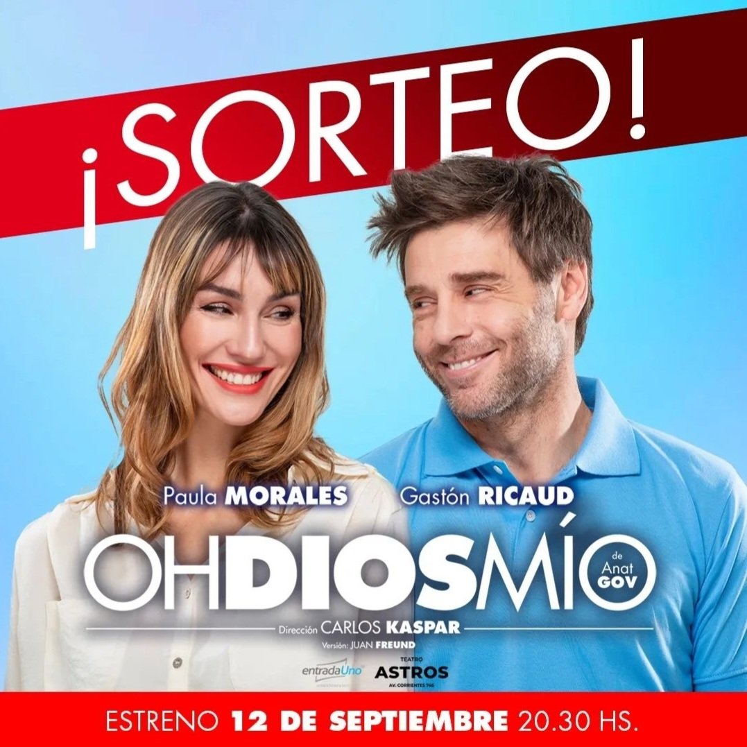 Ganate 2 entradas para la función estreno 
✔️Seguirnos @diosmioteatro
✔️Mencionar a 3 amigos que le recomendarías las obra
✔️Like a la foto!
PREMIOS🏅
1°: 2 entradas para la función estreno y cocktail
2°: 2X1 en la compra de tu entrada.
3°: 2x1

Sorteo Lunes 12 a la mañana!