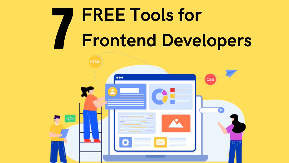 JSAyushThakur's tweet image. 7 FREE Tools for Frontend Developers

Thread🧵👇