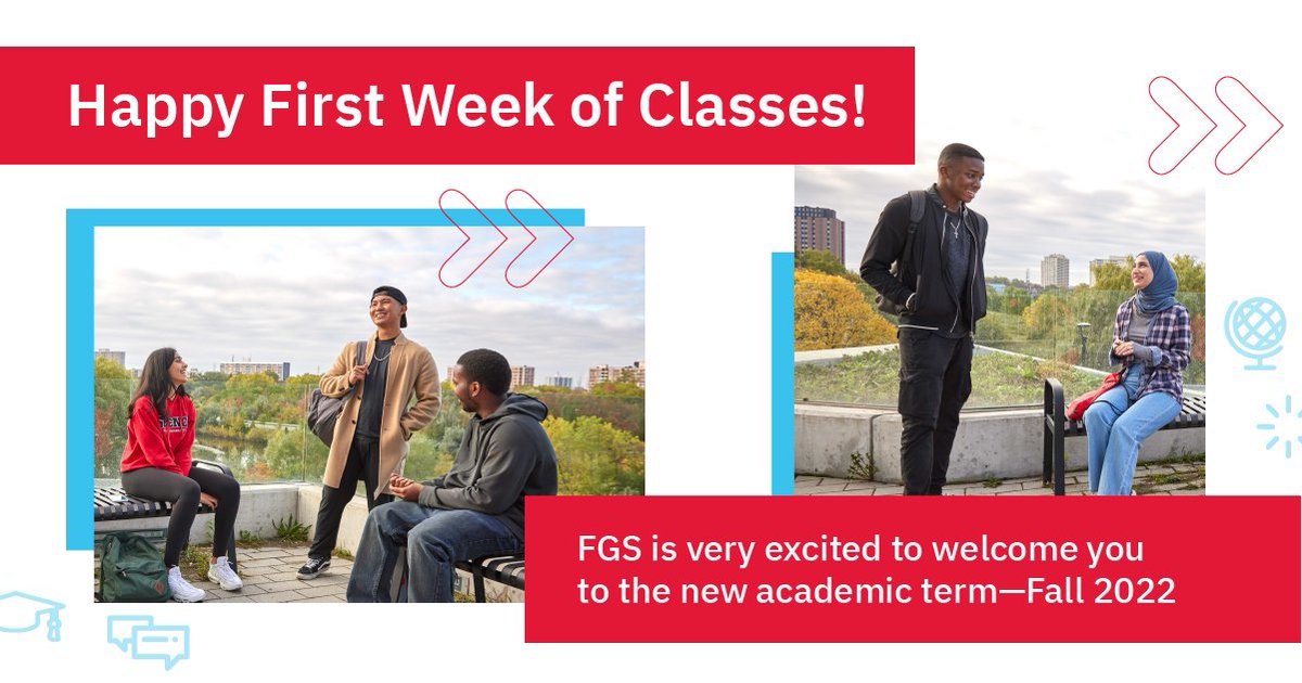 Welcome graduate scholars and postdocs! It's the first day of a new academic year at #YorkU. Whether you're joining us in-person or hybrid, we are here to support your graduate journey! 🦁❤🏫 

Learn more | yorku.ca/gradstudies

#GradStudiesYU #WelcomeYU