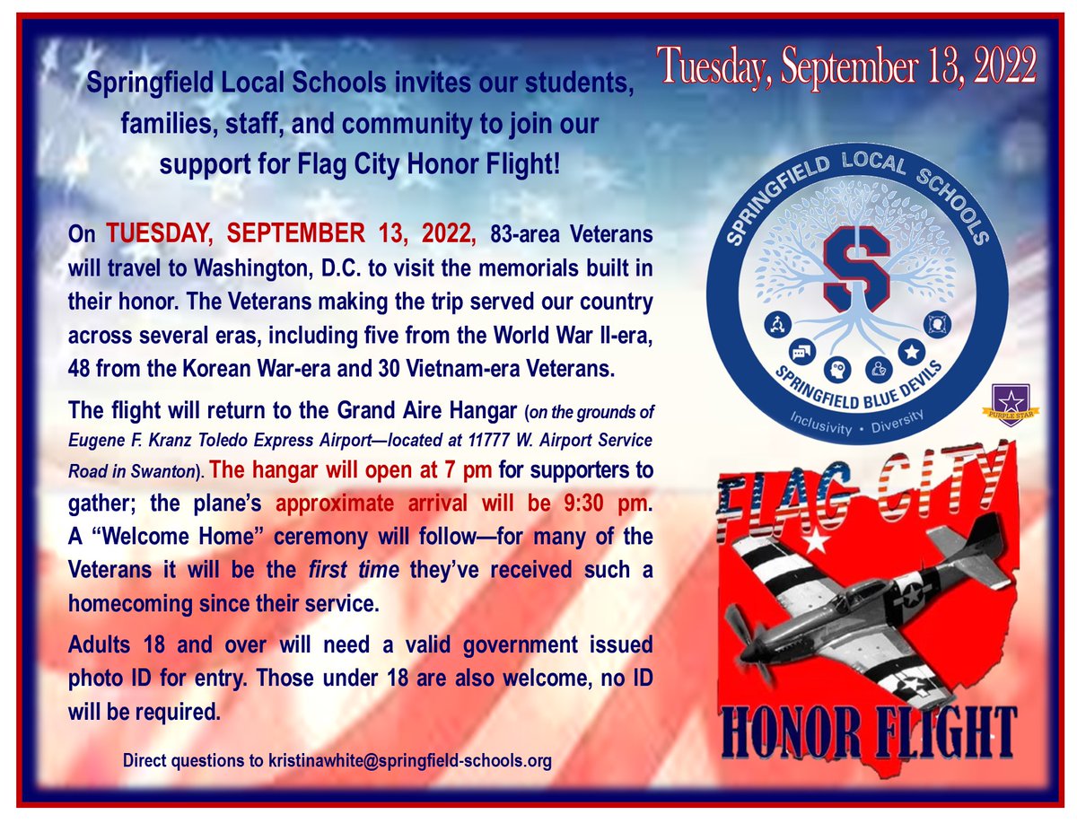 #springfieldstrong community - this is a special opportunity for all of us! Thank you <a href="/susanrosswells/">susan ross wells</a> for the invitation! <a href="/sls_super/">Springfield Super</a> <a href="/BlueDevil_JROTC/">Springfield High School JROTC</a> <a href="/Coach_JBell/">J. Bell</a> <a href="/sfieldstudent/">Springfield Student Section</a> <a href="/sfieldHS/">Springfield High School</a> <a href="/SLSDstrong/">Crissey Elementary</a> <a href="/SLS_Dorr/">Dorr Elementary Principal</a> <a href="/SLS_Holland/">Holland Intermediate Springfield Local</a> <a href="/HollowayHornets/">Holloway Elementary</a> <a href="/sfieldathletics/">Springfield Athletics</a>
