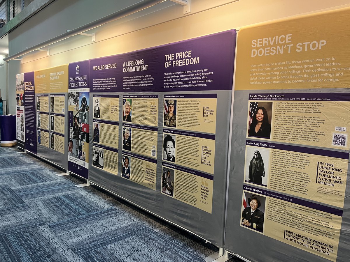 womensmemorial's tweet photo. MWM's Color of Freedom: Honoring the Diversity of America’s Servicewomen traveling exhibit is currently on display at @Old Dominion University through September 10th: https://t.co/KMEmDGsGs3 #MWM #ColorOfFreedom https://t.co/tm74dLtOCe