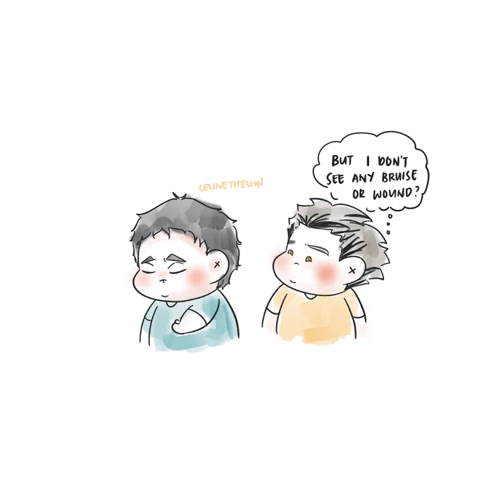 do you feel any pain, akaashi?  #BokuAka #rkgk #Haikyuu 