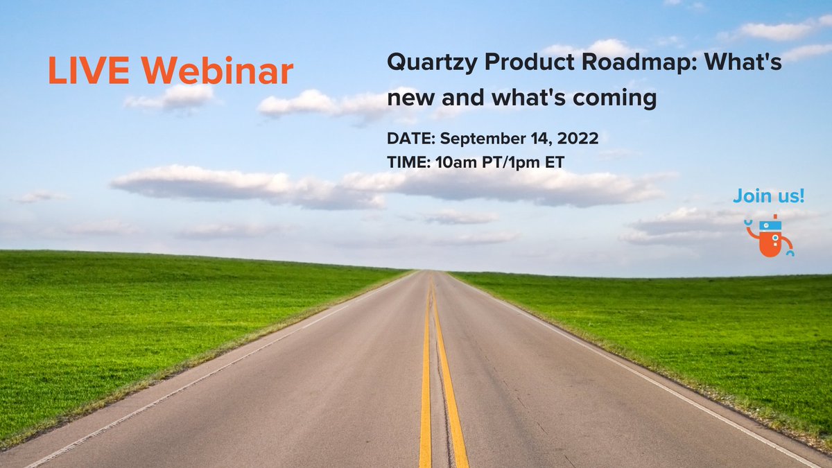 Find out what Quartzy's been working on recently! Join us for our next live webinar to learn what the Product Team is working on in the upcoming year. This is your chance for a sneak peak.
Register now!
hubs.ly/Q01lJ2tr0

#labsupplies #labmanager