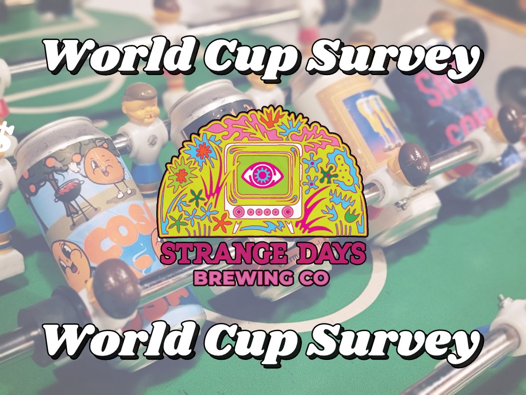 We need your feedback!
With the World Cup only about two months away, we want to hear from you Futbol Fanatics that will be joining us to watch the World Cup at the taproom so we can plan accordingly.
s.alchemer.com/s3/World-Cup-2…
And don't forget to save the digital coupon at the end!